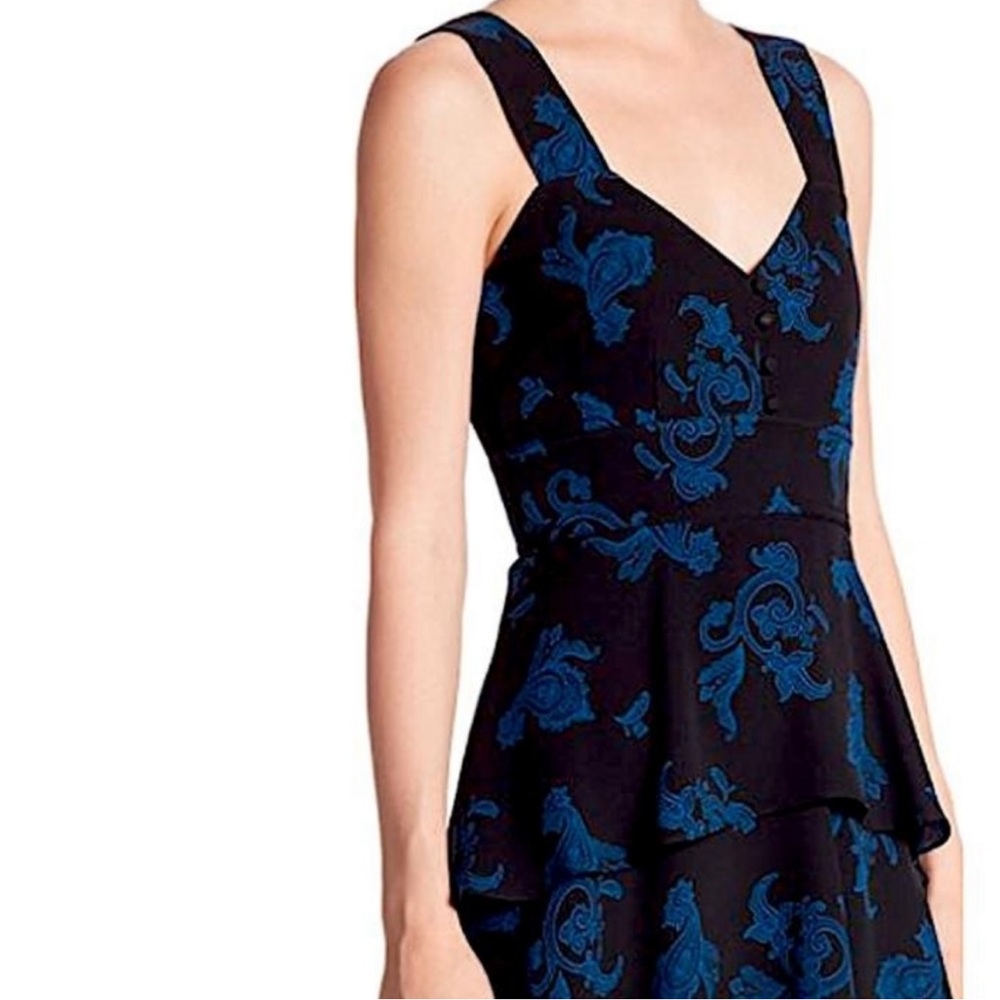 ALC Luna Silk Tiered Midi Dress - Picture 5 of 8